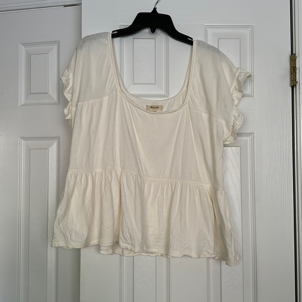 Madewell Flutter-Sleeve Blouse